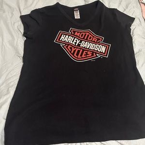 Harley Davidson v-neck top